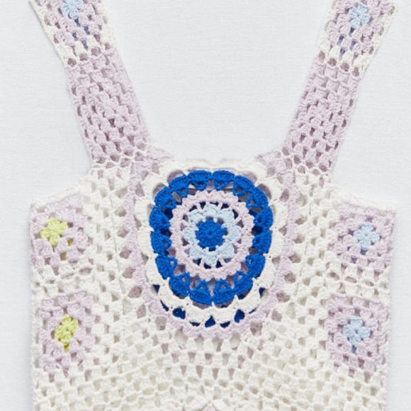 Zara Dresses Zara Crochet Knit Mini Dress Limited Edition Poshmark